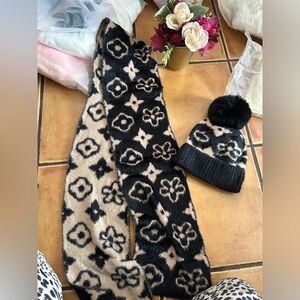 Fuzzy soft scarf and hat set ♥️